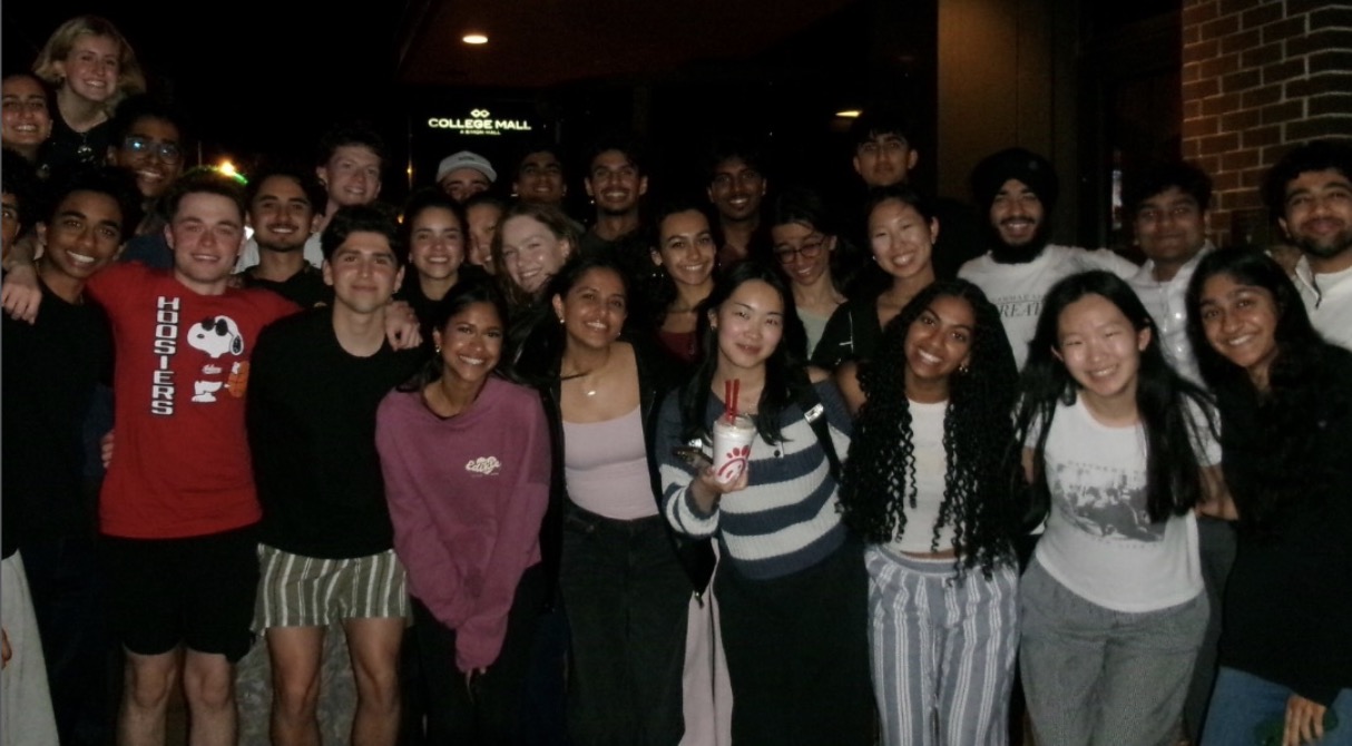 812 Consulting members at a social event